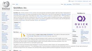 
                            8. QuickBase, Inc. - Wikipedia