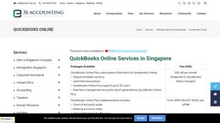 
                            5. QuickBooks Online Services in Singapore - 3E Accounting Firm