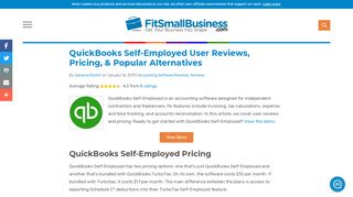 
                            5. QuickBooks Self-Employed User Reviews, Pricing, & Popular ...
