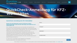 
                            9. QuickCheck-Anmeldung für KFZ-Werkstätten - …