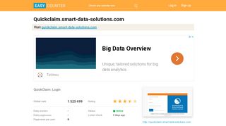 
                            10. Quickclaim.smart-data-solutions.com: QuickClaim: Login