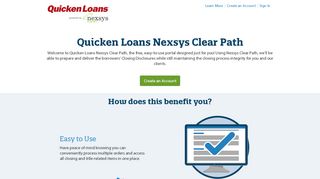 
                            2. Quicken Loans Nexsys Clear Path