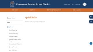 
                            4. Quicklinks - Chappaqua Central School District