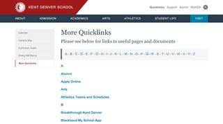 
                            1. Quicklinks - Kent Denver School