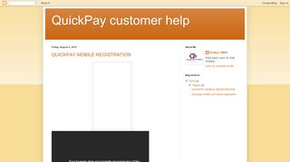 
                            9. QuickPay customer help
