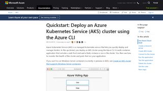 
                            1. Quickstart - Create an Azure Kubernetes Service (AKS) cluster ...