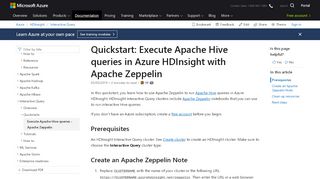 
                            9. Quickstart: Execute Apache Hive queries in Azure HDInsight ...