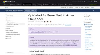 
                            3. Quickstart for PowerShell in Azure Cloud Shell - Microsoft Docs