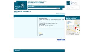 
                            2. Quicksure Insurance, Insurance, Gauteng, ...011 748 4