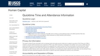 
                            7. Quicktime Time and Attendance Information - …