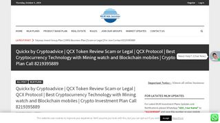 
                            9. Quickx by Cryptoadvice | QCX Token Review Scam or Legal | QCX ...