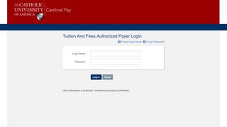 
                            3. QuikPAY(R) Tuition and Fees Authorized Payer Login