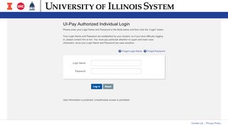 
                            1. QuikPAY(R) UI-Pay Authorized Individual Login