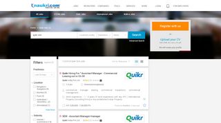 
                            5. Quikr Com Jobs, 34 Quikr Com Openings - Naukri.com