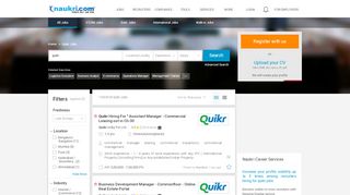 
                            2. Quikr Jobs, 38 Quikr Openings - Naukri.com