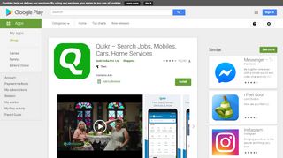 
                            11. Quikr – Search Jobs, Mobiles, Cars, Home Services – Apps ...