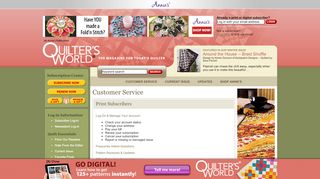 
                            3. Quilter's World Customer Service
