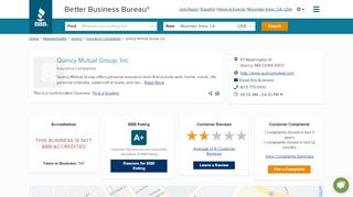 
                            8. Quincy Mutual Group, Inc. | Better Business Bureau® …