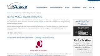 
                            9. Quincy Mutual Insurance Reviews - ValChoice