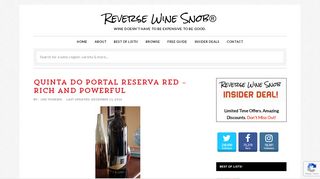 
                            7. Quinta Do Portal Reserva Red - Rich and Powerful • Reverse Wine ...