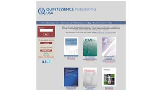 
                            7. Quintessence Publishing: Journals