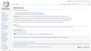 
                            4. Quintessenz - Wikipedia