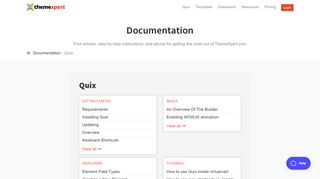 
                            9. Quix - WordPress & Joomla Documentation - ThemeXpert