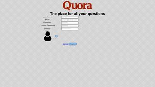 
                            4. Quora - Sign up