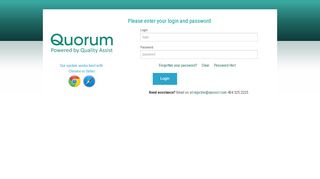 
                            2. quorum login - student login - OnPoint Digital