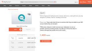 
                            7. QVC - MyPoints: Your Daily Rewards Program