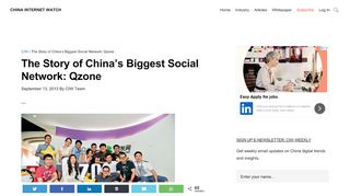 
                            7. Qzone: China’s Biggest Social Network – China Internet Watch