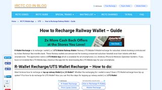 
                            5. R Wallet Recharge [Railway Wallet] – How To | …