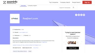 
                            8. Raajkart.com - Overview, News & Competitors | ZoomInfo.com