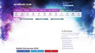 
                            6. Rabbit Horoscope 2018 - astrologyclub.org