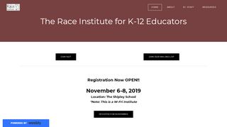 
                            5. Race Institute for K12 Educators