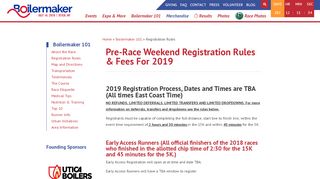 
                            1. Race Registration Rules | The Boilermaker