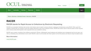 
                            3. RACER | Ontario Council of University Libraries
