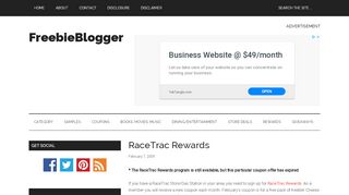 
                            9. RaceTrac Rewards | FreebieBlogger