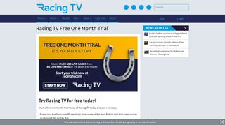 
                            4. Racing TV Free One Month Trial