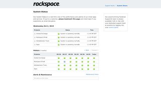 
                            9. Rackspace Email & Apps System Status Page