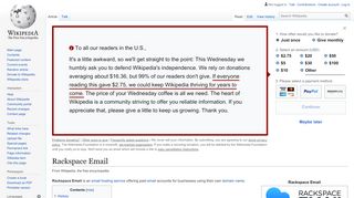 
                            7. Rackspace Email - Wikipedia