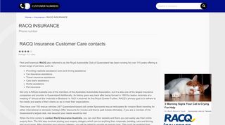 
                            8. RACQ Insurance Customer Service Number | RACQ …