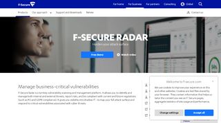 
                            1. Radar | Vulnerability management and scanning with web ... - F-Secure