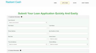 
                            1. Radiant Cash - Apply Online