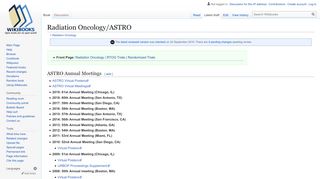 
                            8. Radiation Oncology/ASTRO - Wikibooks, open books for an open world