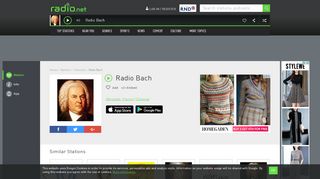 
                            9. Radio Bach radio stream - Listen online for free