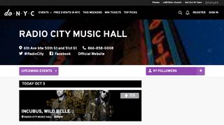 
                            8. Radio City Music Hall, Upcoming Events in New York on doNYC