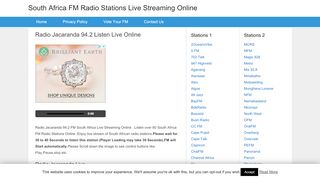 
                            6. Radio Jacaranda 94.2 Listen Live Online