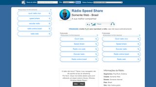 
                            6. Rádio Speed Share - Somente Web / Brasil | Radios.com.br