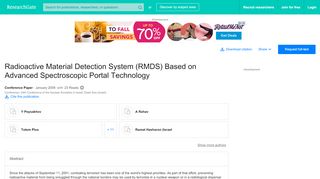 
                            9. Radioactive Material Detection System (RMDS) Based on Advanced ...